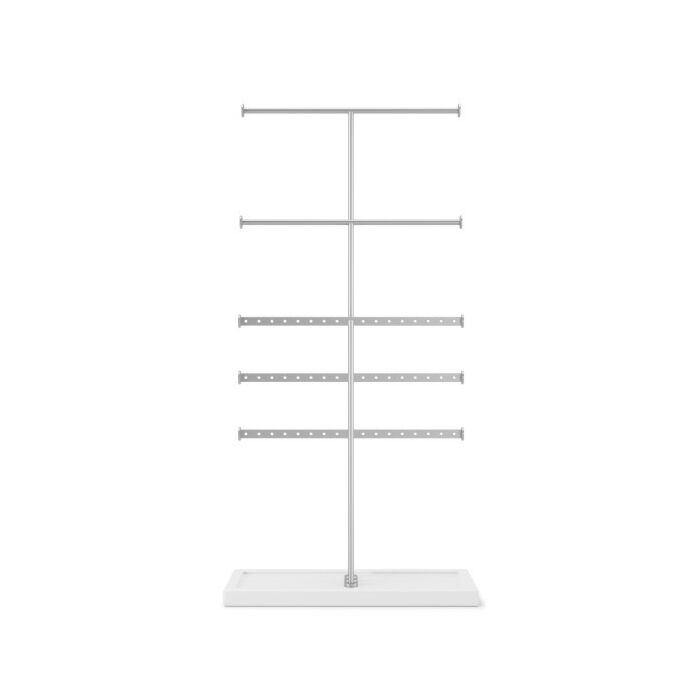Umbra - Trigem 5 Jewellery Stand - White/Nickel